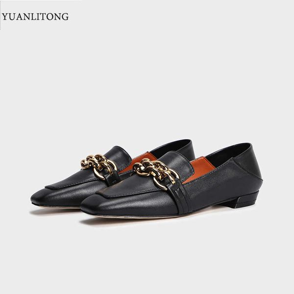 2021 summer small square head thick heel net red metal buckle comfortable daily versatile leather sho office banquet, Black
2021 summer small square head thick heel net red metal buckle comfortable daily versatile leather sho office banquet, Black