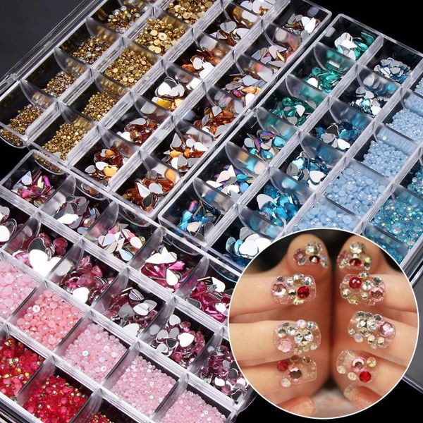 nail art decorations non fix flatback 3d diamonds rhinestones nial crystals ab glass multi shapes, Silver;gold
nail art decorations non fix flatback 3d diamonds rhinestones nial crystals ab glass multi shapes, Silver;gold