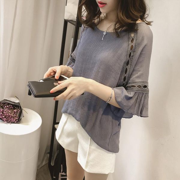women's blouses & shirts 2021 women casual basic summer chiffon blouse shirt hollow out half sleeve elegant blusas patchwork plus size, White
women's blouses & shirts 2021 women casual basic summer chiffon blouse shirt hollow out half sleeve elegant blusas patchwork plus size, White