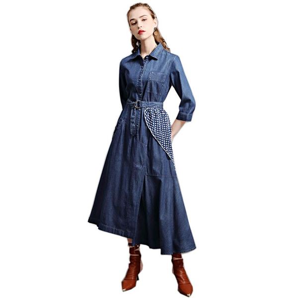 casual dresses irregular stitching belt long sleeve 2021 retro slim break vestido de mujer dress shein robe longue summer denim, Black;gray
casual dresses irregular stitching belt long sleeve 2021 retro slim break vestido de mujer dress shein robe longue summer denim, Black;gray