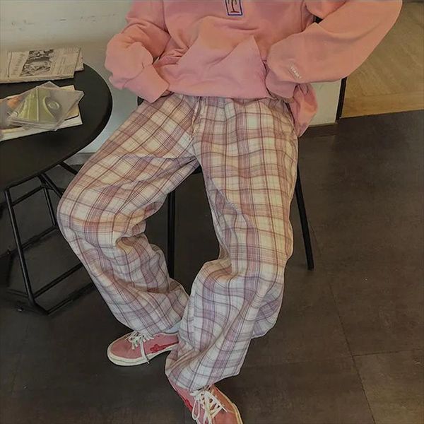 women's pants & capris vintage plaid women autumn fashion pink high waist casual loose all-match trousers plus hip hop harem korean, Black;white
women's pants & capris vintage plaid women autumn fashion pink high waist casual loose all-match trousers plus hip hop harem korean, Black;white