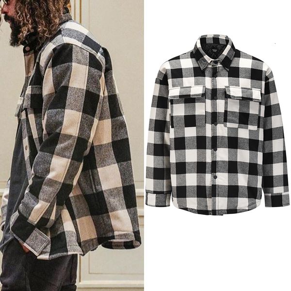 2021 new preto e branco xadrez acolchoado jaqueta masculina high street oversize lapela grosso inverno algodo casaco bluso casual bombardeir, Black;brown
2021 new preto e branco xadrez acolchoado jaqueta masculina high street oversize lapela grosso inverno algodo casaco bluso casual bombardeir, Black;brown