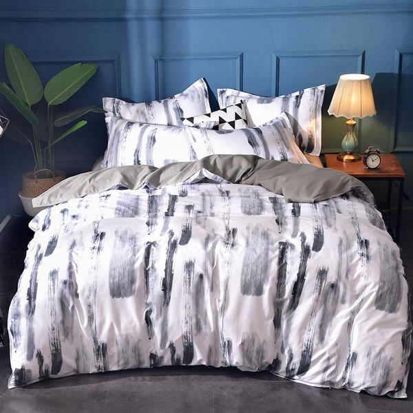 bedding sets three-piece modern simple reactive printing and dyeing home textile quilt cover pillowcase
bedding sets three-piece modern simple reactive printing and dyeing home textile quilt cover pillowcase