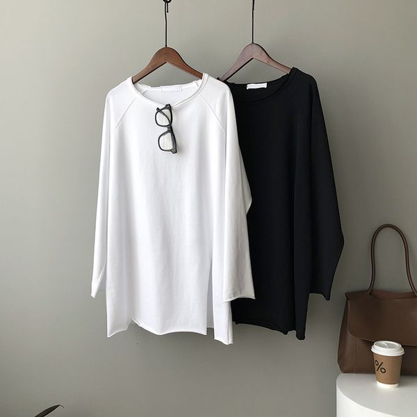 2021 spring new o-neck t shirts long sleeve 100% cotton material boyfriend style loose women white tees sf04
2021 spring new o-neck t shirts long sleeve 100% cotton material boyfriend style loose women white tees sf04