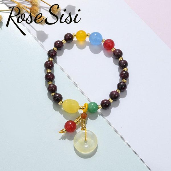 charm bracelets rose sisi chinese classical style ethnic elastic rope handmade bracelet on hand women's for women present jewelry, Golden;silver
charm bracelets rose sisi chinese classical style ethnic elastic rope handmade bracelet on hand women's for women present jewelry, Golden;silver