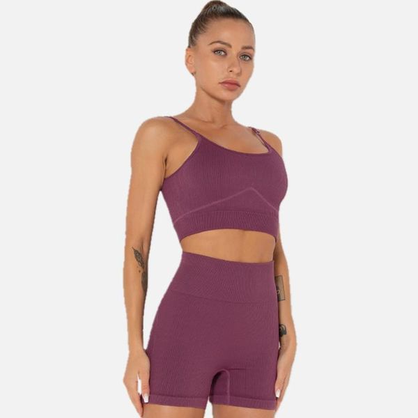 gym clothing women's tracksuit seamless knitted sports yoga bra shorts suit running fitness clothes two-piece set for women sportswear, White;black
gym clothing women's tracksuit seamless knitted sports yoga bra shorts suit running fitness clothes two-piece set for women sportswear, White;black