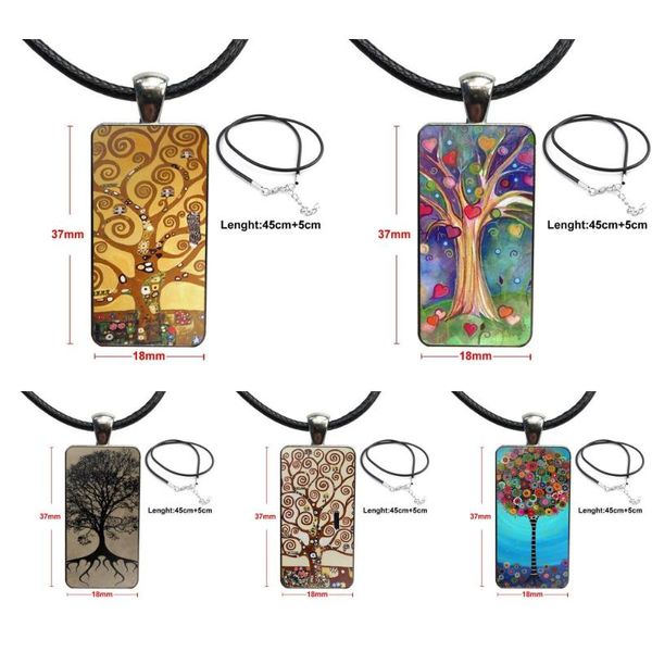 pendant necklaces klimt gustav art tree of life for girls gift glass necklace handmade half rectangle, Silver
pendant necklaces klimt gustav art tree of life for girls gift glass necklace handmade half rectangle, Silver