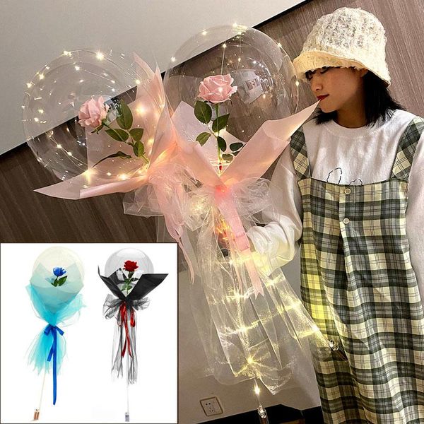 led flower balloon set luminous artificial rose flower bouquet transparent bobo ball balloons kit valentines wedding party decor
led flower balloon set luminous artificial rose flower bouquet transparent bobo ball balloons kit valentines wedding party decor
