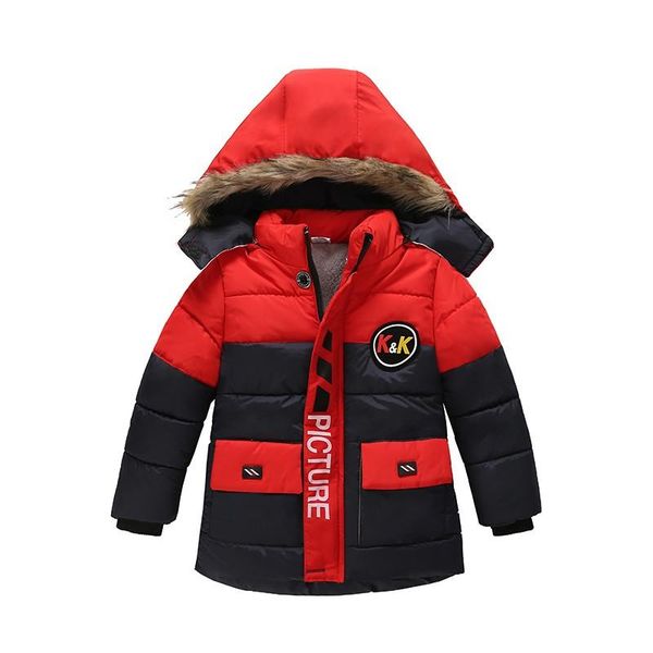 jackets 40# patchwork kids hooded jacket boys baby winter down padded clothes coat outwear pockets button all-match coats, Blue;gray
jackets 40# patchwork kids hooded jacket boys baby winter down padded clothes coat outwear pockets button all-match coats, Blue;gray