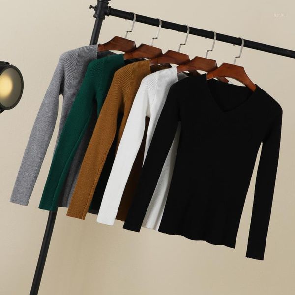 women's sweaters 2021 korean style long sleeve for women fashion clothing brown black white pullovers knitted blouses, White;black
women's sweaters 2021 korean style long sleeve for women fashion clothing brown black white pullovers knitted blouses, White;black