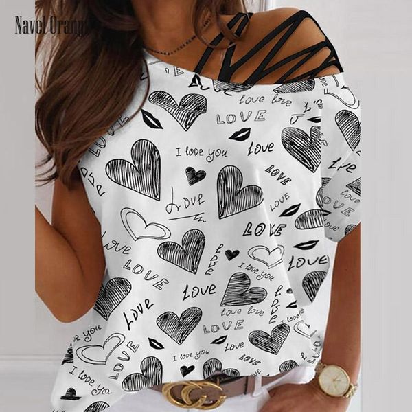 women's blouses & shirts women skew collar short sleeve pullover blouse summer hollow out loose printing casual fashion sweatshirt blus, White
women's blouses & shirts women skew collar short sleeve pullover blouse summer hollow out loose printing casual fashion sweatshirt blus, White