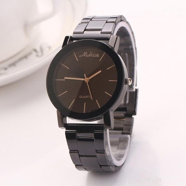 automatic mechanical distinctive couples black steel strip quartz watch plush band wristwatches, Slivery;brown
automatic mechanical distinctive couples black steel strip quartz watch plush band wristwatches, Slivery;brown