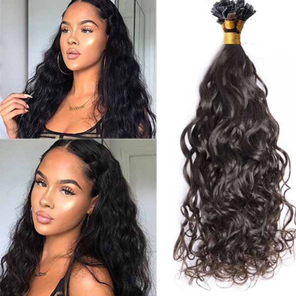 natural wave flat tip human hair extensions 100 strands blck color for women brazilian, Black
natural wave flat tip human hair extensions 100 strands blck color for women brazilian, Black