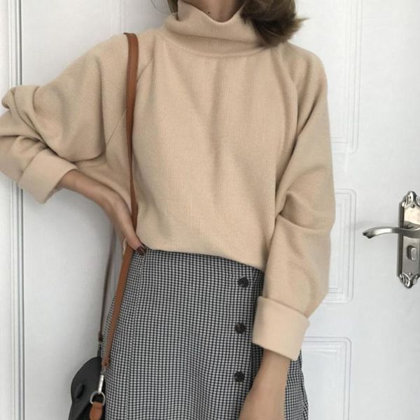 women's sweaters autumn winter women casual loose sweater turtleneck knitted jumpers long batwing sleeve crocheted pullovers streetwear, White;black
women's sweaters autumn winter women casual loose sweater turtleneck knitted jumpers long batwing sleeve crocheted pullovers streetwear, White;black