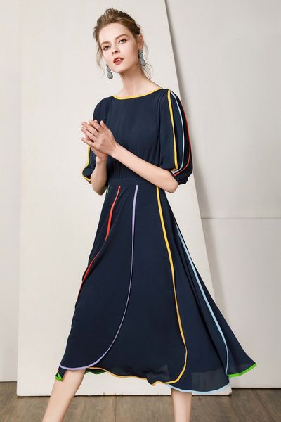 2021 new summer for colorful pleated hem high waist striped women es o-neck casual midi femme robe skirt ws3r, Black;gray
2021 new summer for colorful pleated hem high waist striped women es o-neck casual midi femme robe skirt ws3r, Black;gray