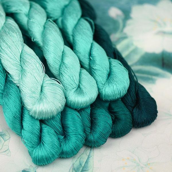 yarn 1pcs/400m silk embroidery thread / 100% /hand embroider cross stitch/ viridity/8 gradient colors, Black;white
yarn 1pcs/400m silk embroidery thread / 100% /hand embroider cross stitch/ viridity/8 gradient colors, Black;white