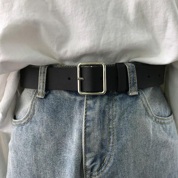 belts leather belt women square buckle metal pin jeans black chic vintage female, Black;brown
belts leather belt women square buckle metal pin jeans black chic vintage female, Black;brown
