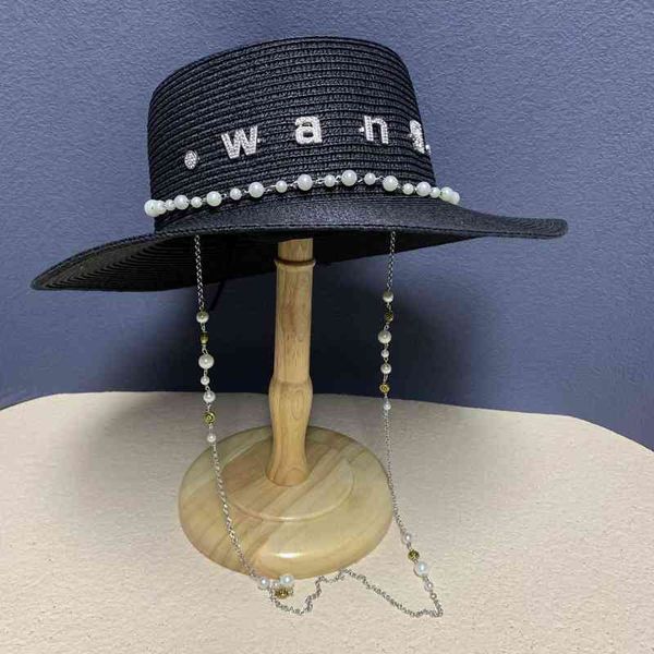 2022 designer fashion show straw hat for women wide brim beach hat with rhinestones handmade panama hats ladeis party hats whole aa220304, Blue;gray
2022 designer fashion show straw hat for women wide brim beach hat with rhinestones handmade panama hats ladeis party hats whole aa220304, Blue;gray