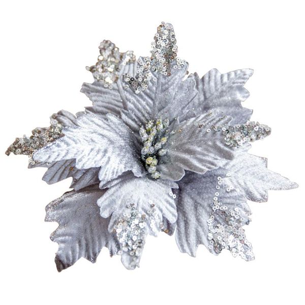 artificial flowers glitter decoration diy home christmas flower head wedding decoration 
artificial flowers glitter decoration diy home christmas flower head wedding decoration