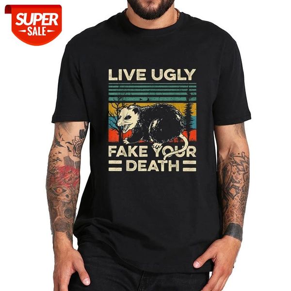 live ugly fake your death t shirt just like a possum retro tshirt eu size breathable 100% cotton tee #m295, White;black
live ugly fake your death t shirt just like a possum retro tshirt eu size breathable 100% cotton tee #m295, White;black