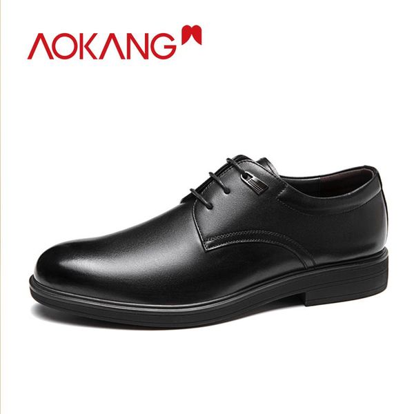 dress shoes aokang genuine leather men summer formal wedding fashion derby male high quality, Black
dress shoes aokang genuine leather men summer formal wedding fashion derby male high quality, Black