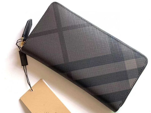 wallet business fashion men's pvc smoked checkered double zipper handbag card wallet tide, Black
wallet business fashion men's pvc smoked checkered double zipper handbag card wallet tide, Black
