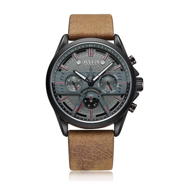 wristwatches real multi-function mov't men's watch fashion hours bracelet leather business school boy's birthday gift julius, Slivery;brown
wristwatches real multi-function mov't men's watch fashion hours bracelet leather business school boy's birthday gift julius, Slivery;brown