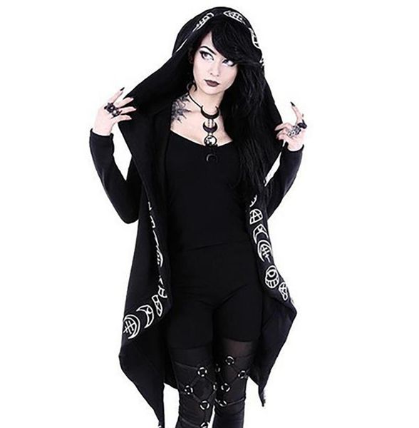 women's jackets goth skull print women dresses autumn long sleeve party halloween costume dress robe vintage ladies gown a line hooded, Black;brown
women's jackets goth skull print women dresses autumn long sleeve party halloween costume dress robe vintage ladies gown a line hooded, Black;brown
