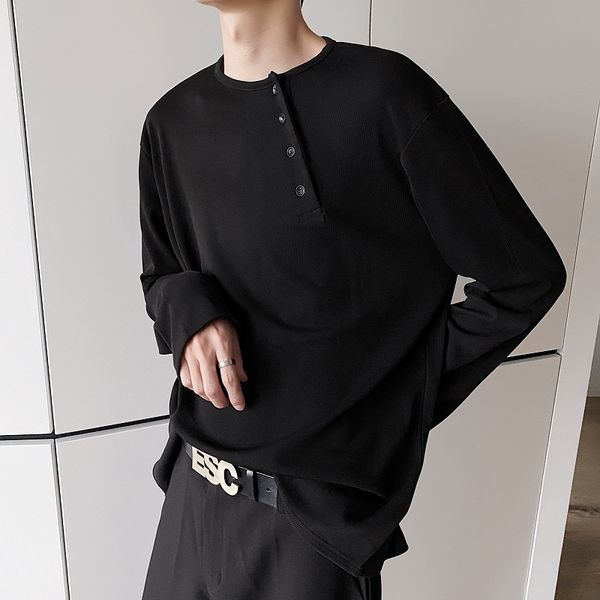 men's hoodies & sweatshirts men oblique placket concise long sleeve loose t-shirt male japan harajuku korea streetwear tshirt vintage f, Black
men's hoodies & sweatshirts men oblique placket concise long sleeve loose t-shirt male japan harajuku korea streetwear tshirt vintage f, Black