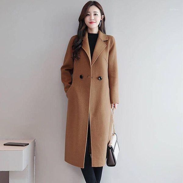 blend coat women long sleeve blends outwear jacket female casual autumn winter elegant overcoat women's wool &, Black
blend coat women long sleeve blends outwear jacket female casual autumn winter elegant overcoat women's wool &, Black
