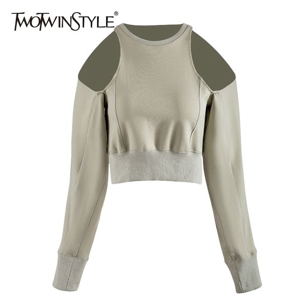 twotwinstyle vintage hollow out women sweatshirt o neck lantern long sleeve tunic sweatshirts female fashion clothes tide 201201, Black
twotwinstyle vintage hollow out women sweatshirt o neck lantern long sleeve tunic sweatshirts female fashion clothes tide 201201, Black