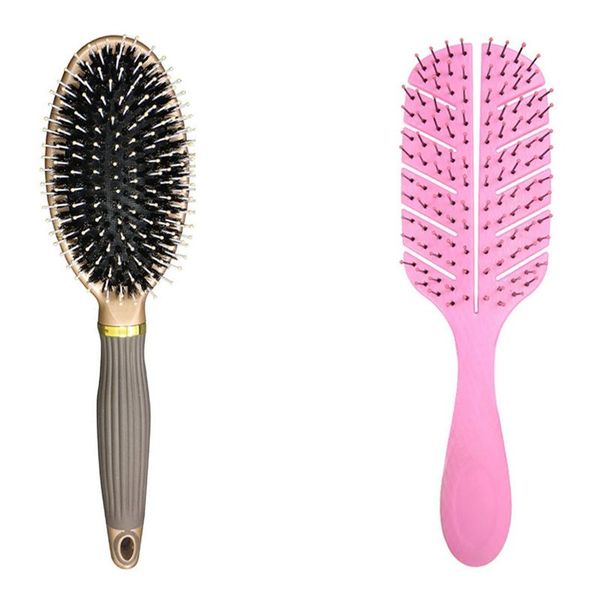 hair brushes 2pcs bristle brush for women kids thick curly wet dry with hollow professional, Silver
hair brushes 2pcs bristle brush for women kids thick curly wet dry with hollow professional, Silver