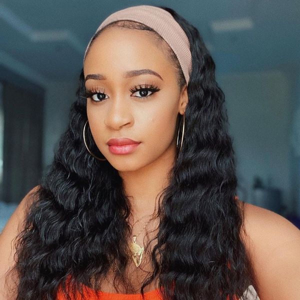 deep wave headband wig mongolian human hair wigs for black women natural color machine made, Black;brown
deep wave headband wig mongolian human hair wigs for black women natural color machine made, Black;brown