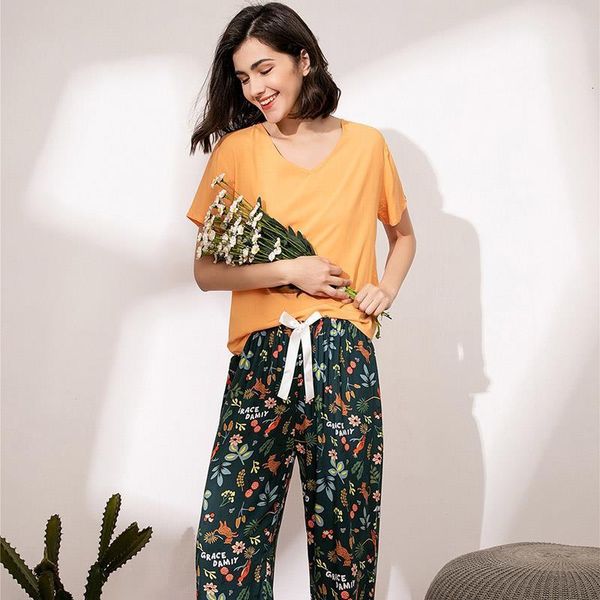 women comfort cotton satin pajamas set v-neck pants 2pcs loose sleepwear soft comfort casual wear homewear set for summer, Black;red
women comfort cotton satin pajamas set v-neck pants 2pcs loose sleepwear soft comfort casual wear homewear set for summer, Black;red