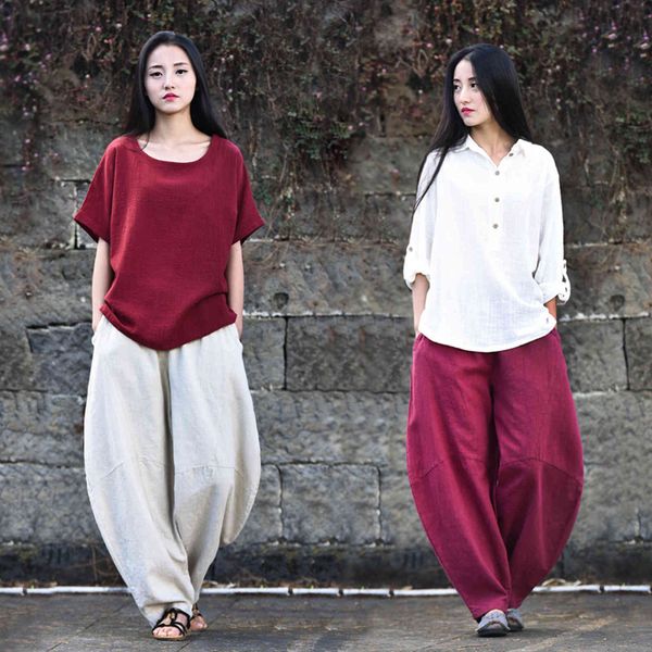 women's pants & capris cotton linen vintage soft comfortable harem casual meditation bloomer beige trousers blue red h7gx, Black;white
women's pants & capris cotton linen vintage soft comfortable harem casual meditation bloomer beige trousers blue red h7gx, Black;white