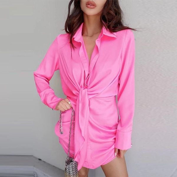 casual dresses nowsaa shirt dress silk smooth v-neck office lady long sleeve turn-down collar elegant mini buttons waist slim, Black;gray
casual dresses nowsaa shirt dress silk smooth v-neck office lady long sleeve turn-down collar elegant mini buttons waist slim, Black;gray