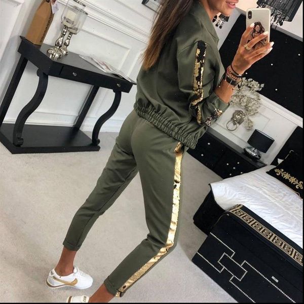 gold fashion 2021 new design fashion suit set women tracksuit two piece style outfit sweatshirt sport wear, Gray
gold fashion 2021 new design fashion suit set women tracksuit two piece style outfit sweatshirt sport wear, Gray