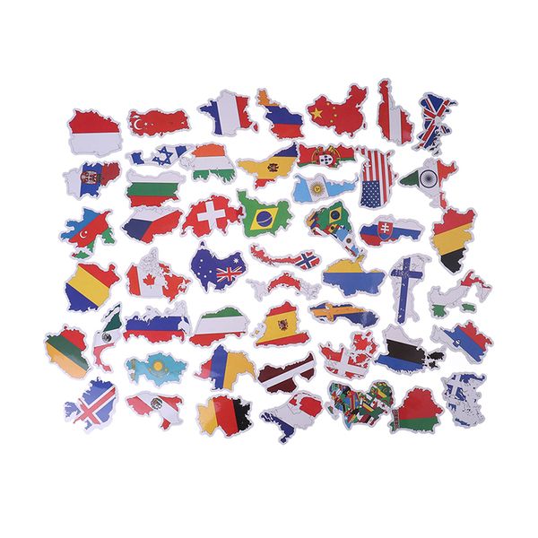 50 PCS Countries Map Travel Sticker DIY Scrapbooking Suitcase Laptop Car Motorcycle National Flags Stickers Toys for Children
50 PCS Countries Map Travel Sticker DIY Scrapbooking Suitcase Laptop Car Motorcycle National Flags Stickers Toys for Children