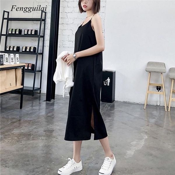 casual dresses women maxi dress black sling female summer 2021 sleeveless v-neck vest long, Black;gray
casual dresses women maxi dress black sling female summer 2021 sleeveless v-neck vest long, Black;gray