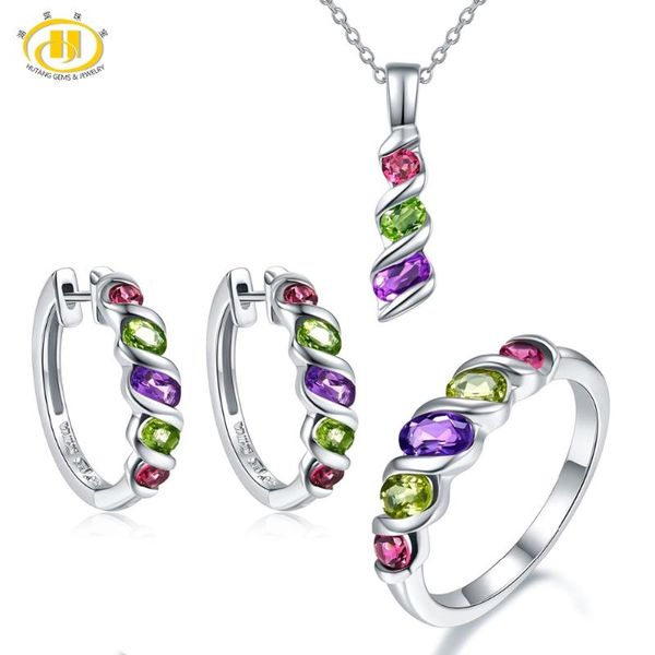 bracelet, earrings & necklace hutang natural gemstone ring pendant jewelry sets solid 925 sterling silver amethyst garnet fine fashion stone, Black
bracelet, earrings & necklace hutang natural gemstone ring pendant jewelry sets solid 925 sterling silver amethyst garnet fine fashion stone, Black