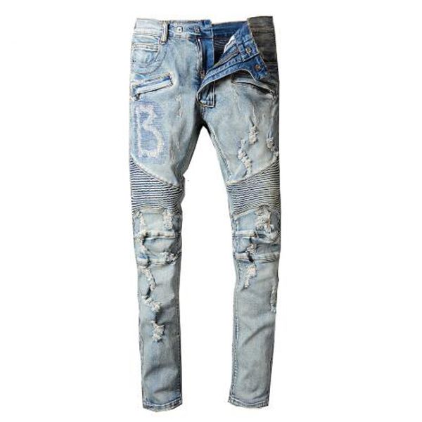 2021 new men's male vintage light blue holes ripped biker jeans for motorcycle casual pleated torn stretch denim slim pants trousers 22
2021 new men's male vintage light blue holes ripped biker jeans for motorcycle casual pleated torn stretch denim slim pants trousers 22