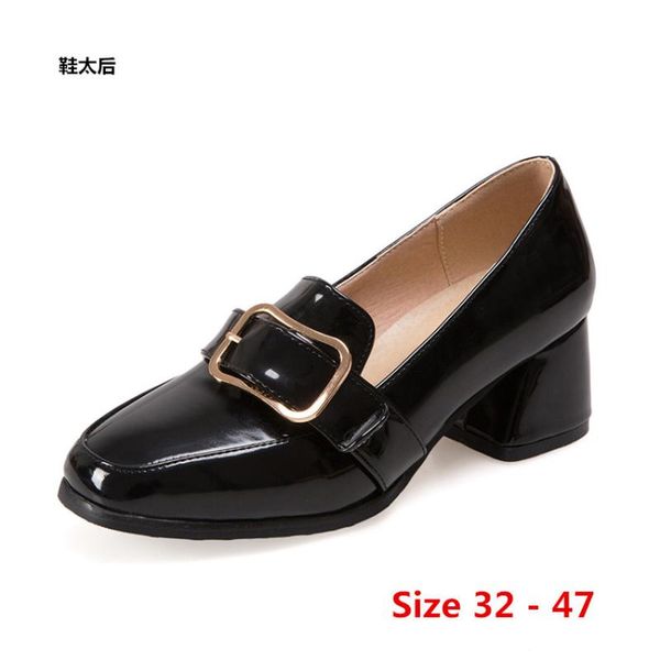 dress shoes square high heels women scarpin office lady heel toe woman pumps small big size 32 - 47, Black
dress shoes square high heels women scarpin office lady heel toe woman pumps small big size 32 - 47, Black