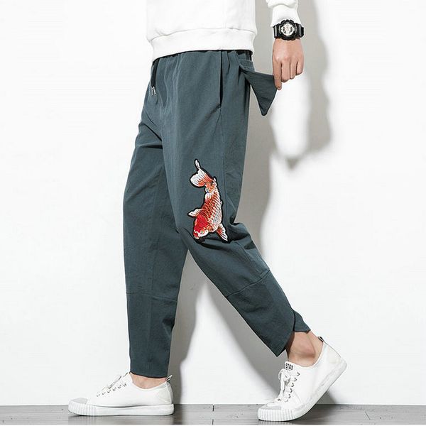harem pants men joggers sweatpants japanese streetwear men pants trousers cotton linen korean style mens pants 2021 s-5xl, Gray
harem pants men joggers sweatpants japanese streetwear men pants trousers cotton linen korean style mens pants 2021 s-5xl, Gray