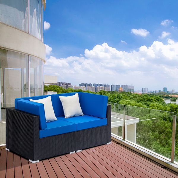 2 pcs wicker rattan corner sofa set courtyard indoor and outdoor terrace balcony corner sofa set black
2 pcs wicker rattan corner sofa set courtyard indoor and outdoor terrace balcony corner sofa set black