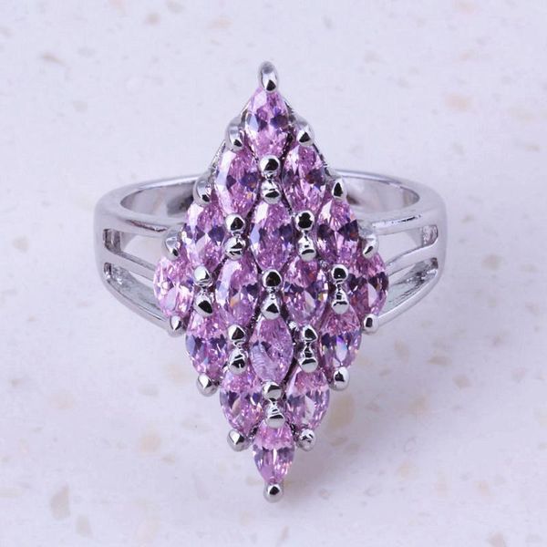 cluster rings classy pink crystal silver color for women bridal wedding engagement fashion jewelry gift box f0021, Golden;silver
cluster rings classy pink crystal silver color for women bridal wedding engagement fashion jewelry gift box f0021, Golden;silver