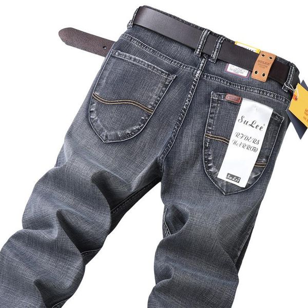 men's jeans classic style spring summer fashion brand casual business straight stretch denim trousers male black blue
men's jeans classic style spring summer fashion brand casual business straight stretch denim trousers male black blue