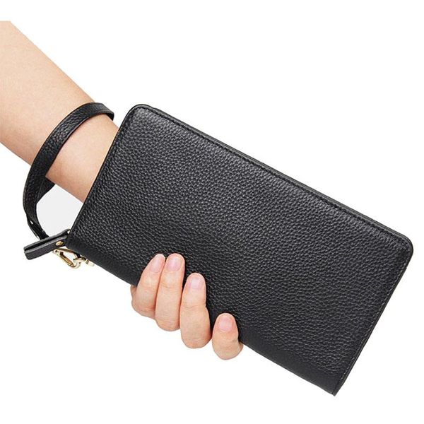 wallets genuine leather men phone male clutch bag natural long wallet with coin pocket zipper women large purse, Red;black
wallets genuine leather men phone male clutch bag natural long wallet with coin pocket zipper women large purse, Red;black