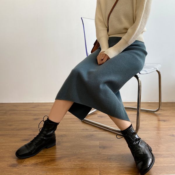 high 2021 new waist pure color autumn a-line thick long chic women casual skirt faldas jupe femme saia apel, Black
high 2021 new waist pure color autumn a-line thick long chic women casual skirt faldas jupe femme saia apel, Black