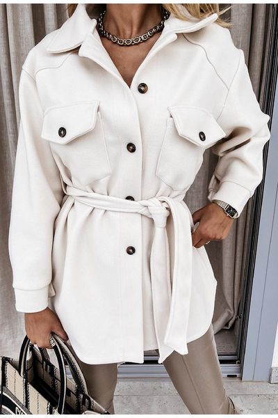 women's jackets casual woman sashes woolen coats 2021 autumn winter fashion turndown collar long sleeve coat ladies elegant, Black;brown
women's jackets casual woman sashes woolen coats 2021 autumn winter fashion turndown collar long sleeve coat ladies elegant, Black;brown