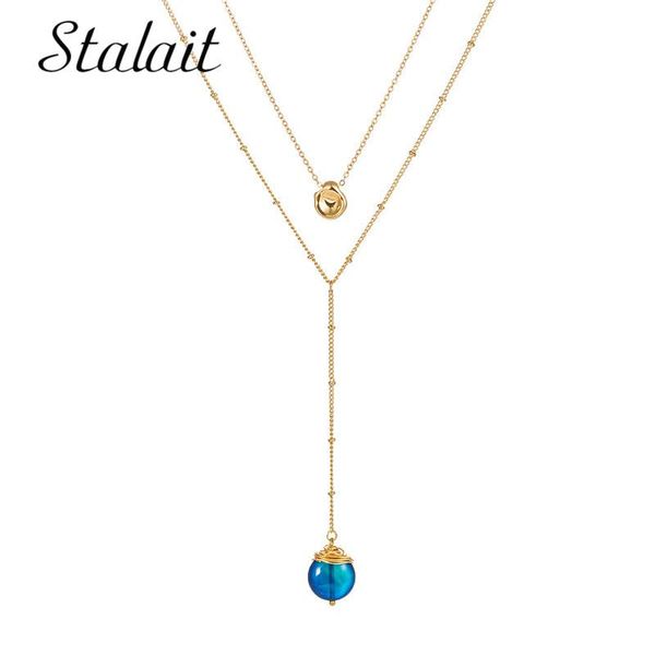 pendant necklaces 7 style fashion multi color bean natural stone necklace charm gold long chain wedding gift collares accessories, Silver
pendant necklaces 7 style fashion multi color bean natural stone necklace charm gold long chain wedding gift collares accessories, Silver